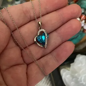 Always My Sister Forever My Friend Sterling Silver Crystal Heart Necklace thumbnail 2