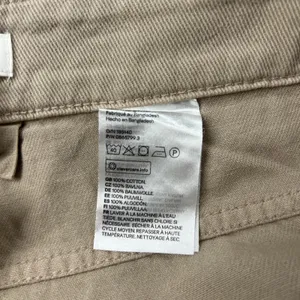 H&M Loose Mom Jeans Womens 12 Beige‎ Denim Cotton Logo Slim Fit High Waist New thumbnail 15
