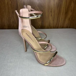 Bebe & Co Berdine Gold & Nude Heels thumbnail 9