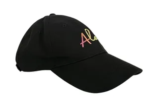 Tommy Bahama Black Embroidered Aloha Adjustable Hat One Size thumbnail 1