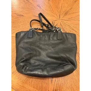 Coach Collete Tote Bag Women Large Black Leather 16485 thumbnail 6