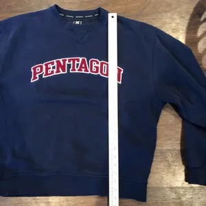 “Pentagon” navy crewneck unisex sweatshirt - large thumbnail 5