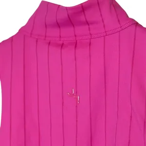 JoyLab Women's High Neck‎ Zip Up Sports Bra Hot Pink Medium Barbie Gym Workout thumbnail 5