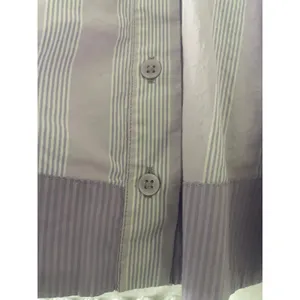 Aerie Lavender Stripe Skort Mini Skirt Button Front Size Medium thumbnail 4