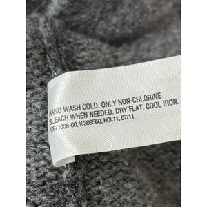 GAP 100% Wool Faux Shearling Collar Button Front Cardigan Gray Size Medium thumbnail 12