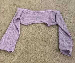 Ab23 top shirt crop purple size large thumbnail 1
