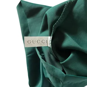 Gucci set of dark green silky polyester rectangular shoe storage drawstring bags thumbnail 7