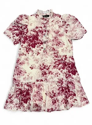 fab'rik Toile Pink Floral Mini Dress Small thumbnail 2