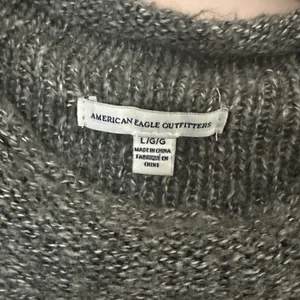 American Eagle Outfitters Dark Olive Crewneck Sweater thumbnail 2