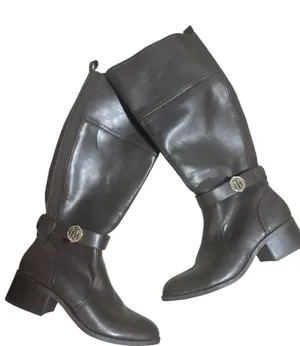 Tommy Hilfiger Brown Leather Riding Boots Women’s 10 thumbnail 1