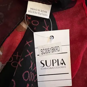 NWT Supia blue and red football theme Infinity scarf thumbnail 3
