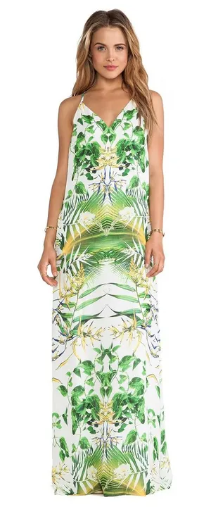 Alice + Olivia Dove Relaxed Maxi Dress Size Small Beach Resort Vacation $348 thumbnail 1