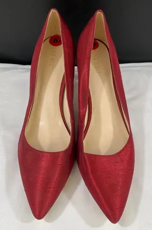 Nine West Elsmore Women's Red Shoes/Heels Size 10M SKU 5768 thumbnail 1