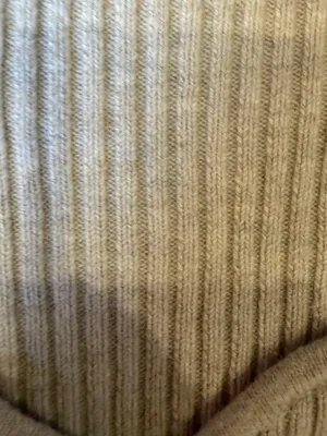 Abercrombie & Fitch Ribbed Long-Sleeve Scoop-Neck Bodysuit in Cream thumbnail 4