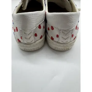 Soludos Ibiza Lace Up White Leather Sneakers Queen of Hearts Size 6.5 thumbnail 7