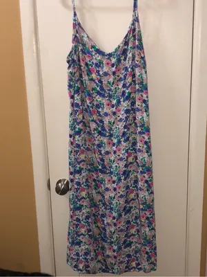 francesca's mi ami Floral Strappy Midi Dress Size M thumbnail 3