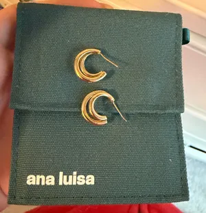 Ana Luisa Earrings Gold Hoop thumbnail 2