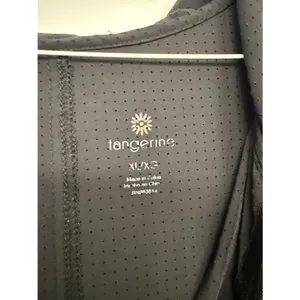 Tangerine Black Mesh Half Zip Hooded Running Jacket XL XXL thumbnail 7