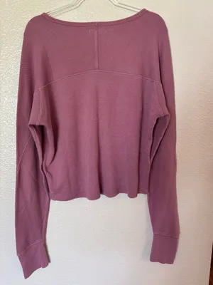 FREE PEOPLE We The Free Jess Long Sleeve Top in Orchid thumbnail 3
