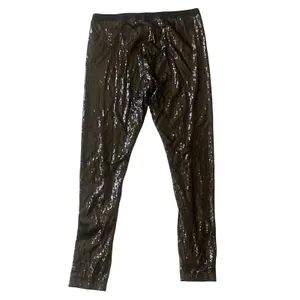 Black Sequined Leggings Size M thumbnail 6