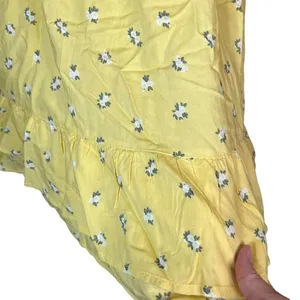Hollister Women’s Yellow Floral Print Dress Size XS‎ thumbnail 4