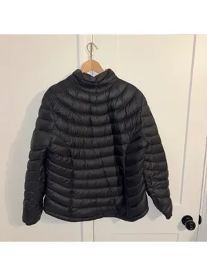 L.L.Bean $270 Ultralight 850 Woman’s XL black quilted puffer jacket Warm thumbnail 3