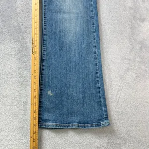 Risen Jeans Jane Mid-Rise Faux Fold Over‎ Straight Leg Jeans 11/30 RDP5314 Denim thumbnail 9