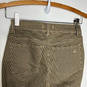 DL1961 Mara straight tan black houndstooth jeans womens size 24 business‎ casual thumbnail 5