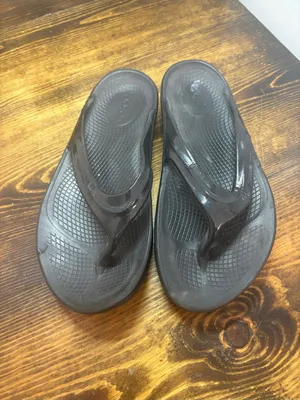 Oofos Black Flip Flips Size Women 9‎ thumbnail 3