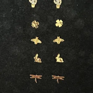 Free People Brooch and Stud Earring Set NWT thumbnail 2