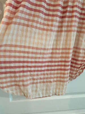 Madewell Central Tunic Shirt White Pink Gingham Size M thumbnail 11
