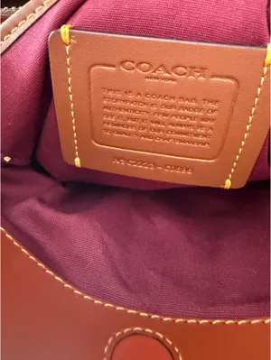 Coach Double Zip Shoulder Signature  Canvas Handbag  thumbnail 9