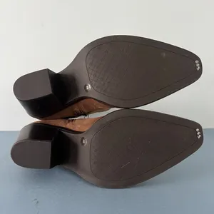 Antonio Melani Tabbie Oiled‎ Suede Pecan Pie Brown Western Buckle Boots thumbnail 8