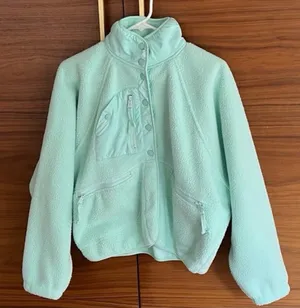 FP Movement Hit the Slopes Fleece Jacket in Jade Ice Mint Green thumbnail 1