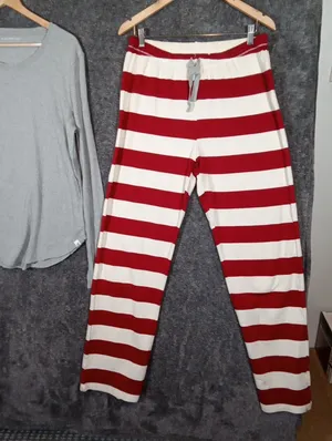 Burts Bees Baby Womens Set Pajamas Organic Cotton Lounge Comfy Size Large thumbnail 5