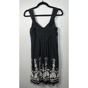 Vintage‎ My Michelle Medium Dress Sweetheart Black White Blue Party Polka Dot thumbnail 7