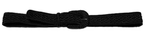 NWT S Juliana Collezione 34 Inches Elegant Black Braided Women's Belt Accessory thumbnail 1