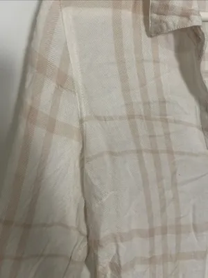 Thread & Supply Cream and Beige Plaid Button-Up Shirt thumbnail 3