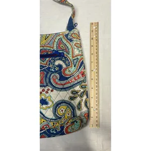 Vera Bradley Crossbody Bag Paisley Floral Quilted‎ Cotton Purse Adjustable Strap thumbnail 8