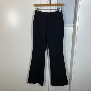 Anthropologie Exquise Sleek Flare Pants Black Office Career Size‎ XS minimalist thumbnail 2