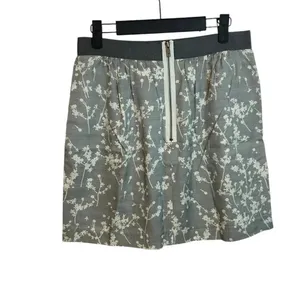 Loft Gray Floral Silk Blend Ribbon Waist Skirt thumbnail 2