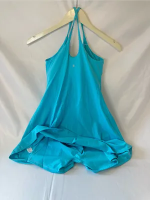 Halara SoftlyZero Plush Blue Tennis Dress w/ Built-In Shorts Women’s S NWT thumbnail 3