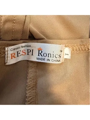 Respi Ronics Women's Draped Surplice Top – Taupe Brown Size L (b10) thumbnail 6