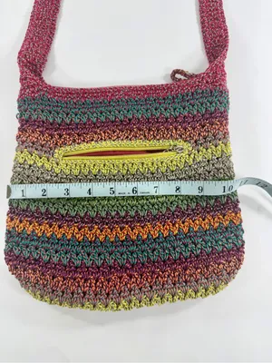The Sak‎ Boho Festival Crochet Crossbody Bag Artisan Hippie Cottagecore Purse thumbnail 6