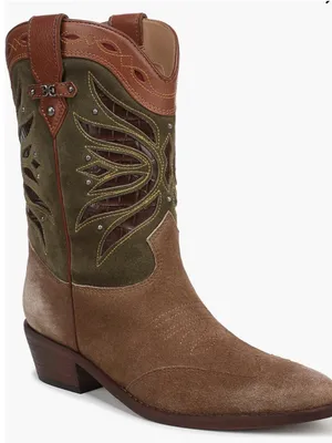 Sam Edelman Rylin Western Boots Size 7.5 Brown Cowboy Boots MSRP $245 thumbnail 1