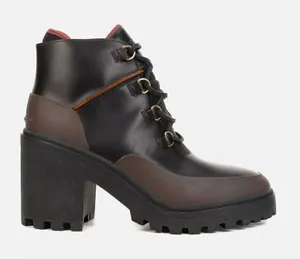 Sperry Pretty Tough Waterproof‎ High-Heeled Boots Rust 10 thumbnail 1