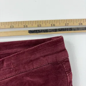 Madewell Cali Demi-Boot Jeans Womens 31 Red Corduroy Mid Rise Bootcut Stretch thumbnail 9