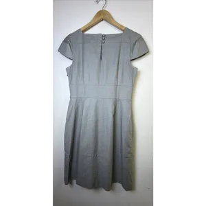 banana republic Woman’s dress 12 gray career cocktail sheath silhouette classic thumbnail 7