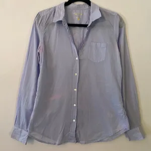 Lilly Pulitzer Lavender Purple Button Down Shirt Cotton Preppy Minimalist Small thumbnail 1