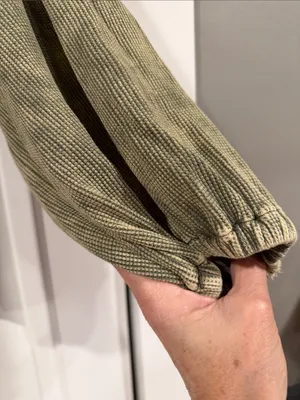 Pilcro anthropologie mineral wash thermal 3/4 sleeve‎ top small thumbnail 3